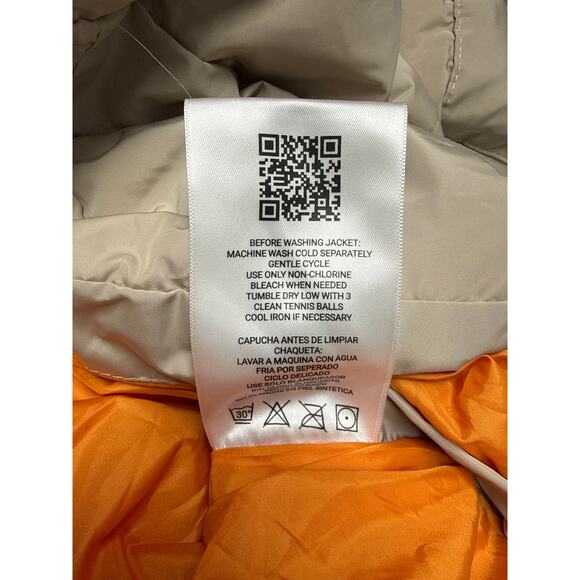 Orolay Down Puffer Coat Plus Size 4X Jacket Beige Waterproof Hooded Winter Warm - Picture 8 of 9